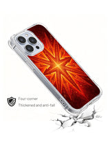 PhoneCasing iPhone 14 Pro Max Case with tribal compass arrow art, warm terracotta tone, ultra-slim protective case for work and travel.