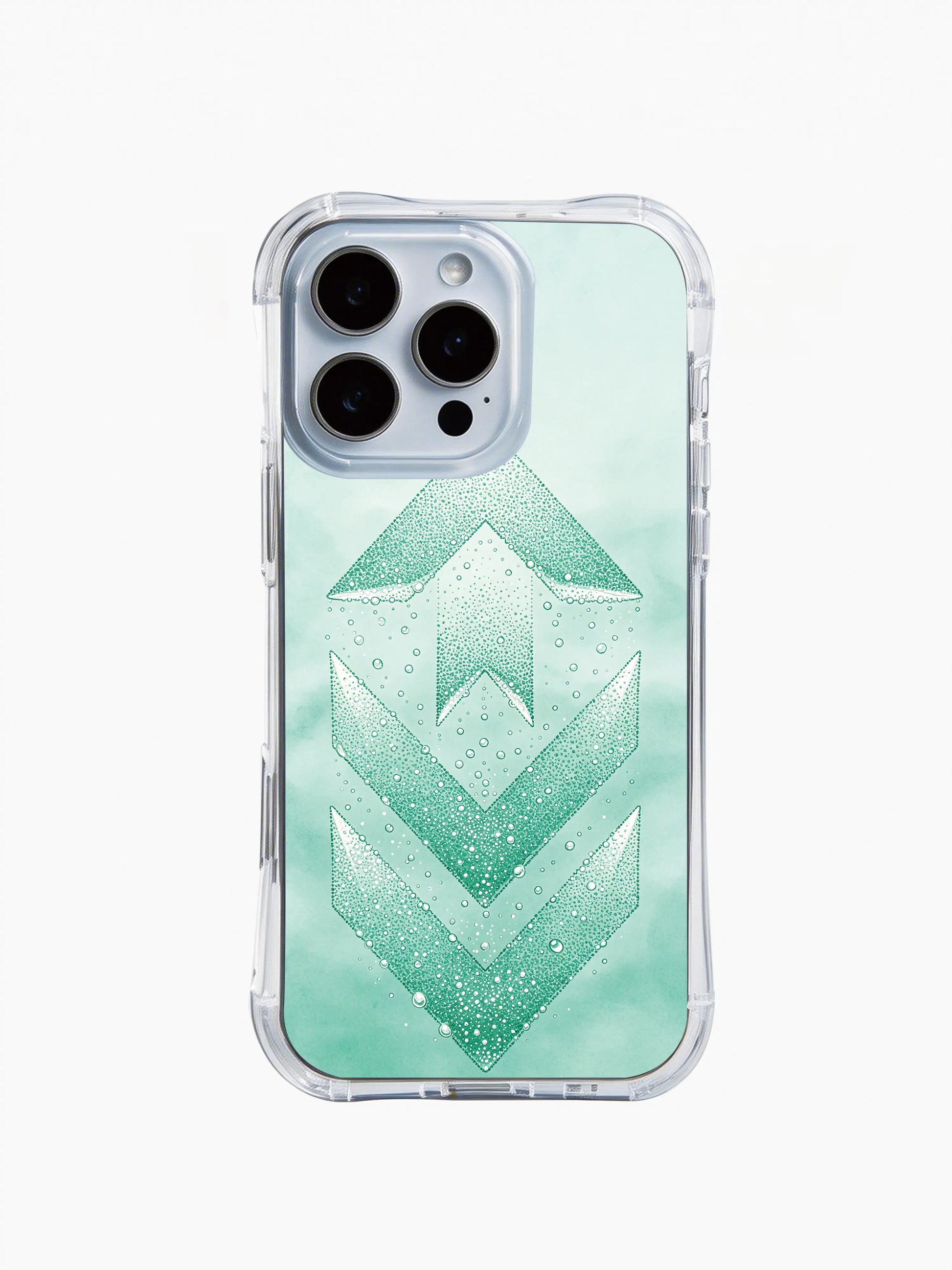 PhoneCasing iPhone 14 Pro Max Case with tropical watercolor tribal art, scratch-resistant iPhone 14 Pro Max casing with fresh vibe