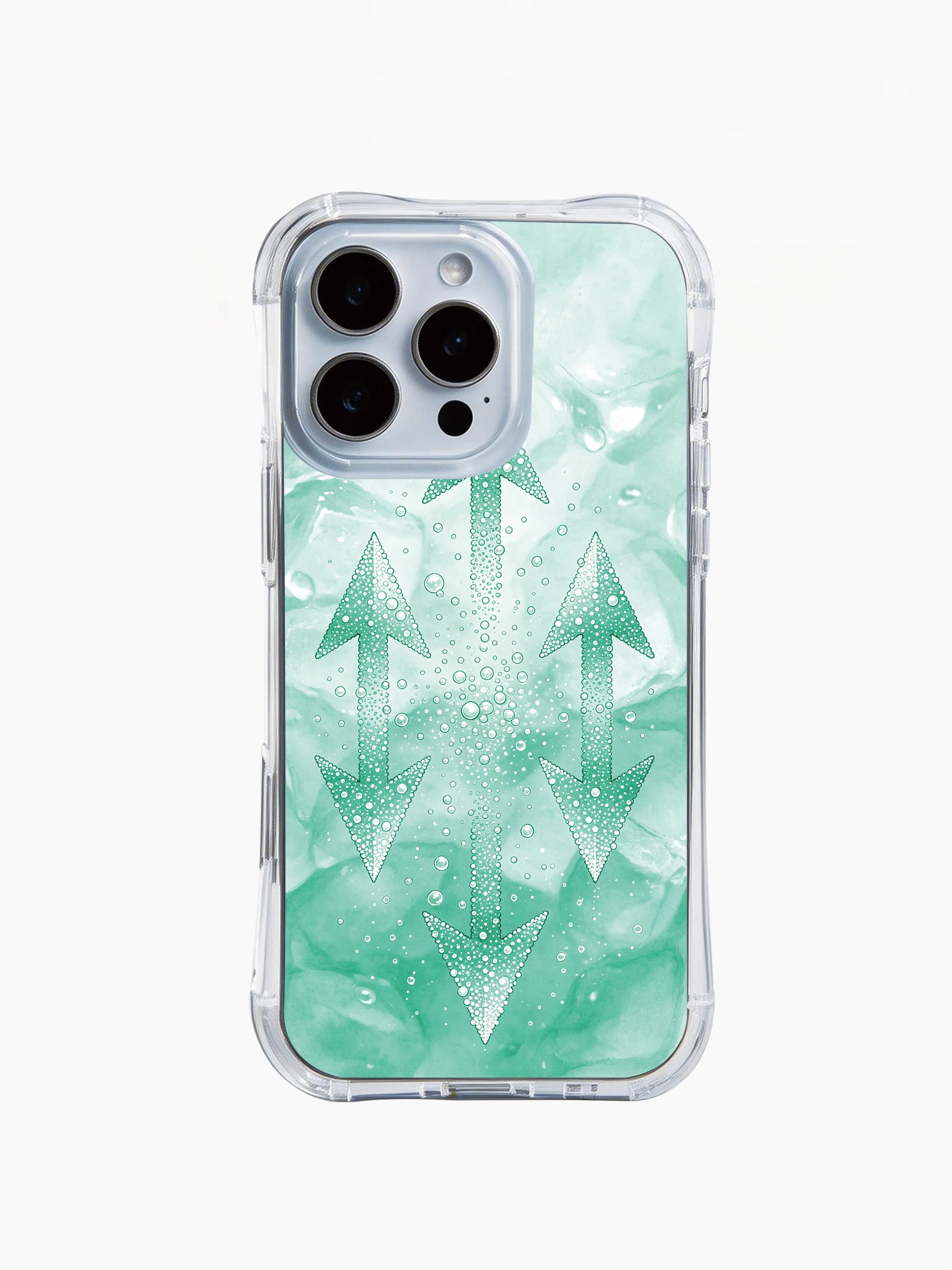 PhoneCasing iPhone 14 Pro Max Case featuring water bubble Navajo arrow art, fresh minimalist iPhone 14 Pro Max cover