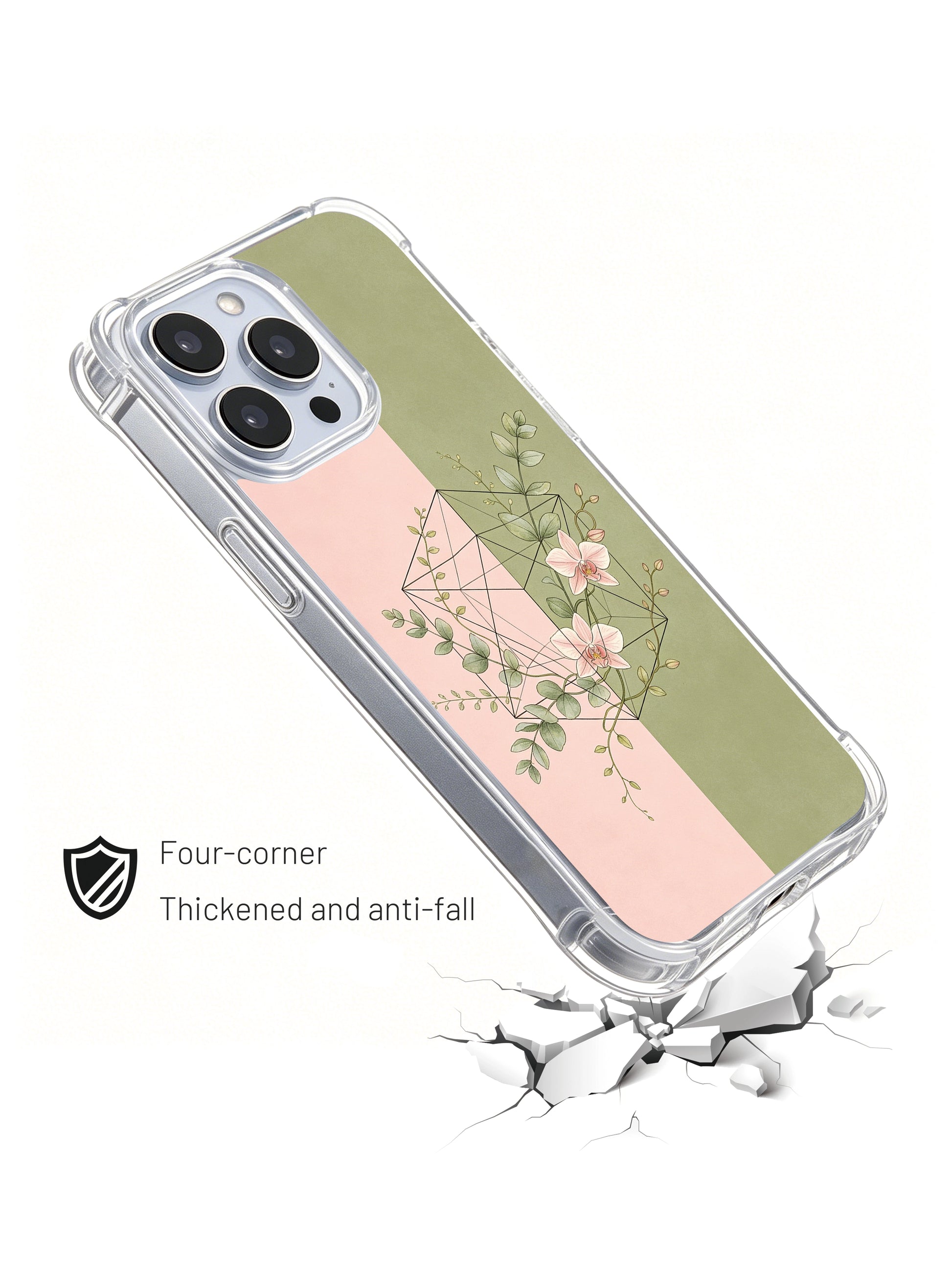 PhoneCasing iPhone 15 Case featuring premium aesthetic botanical sacred geometry illustration
