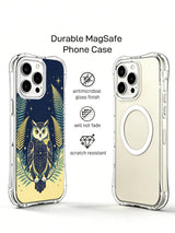 iPhone 15 case with aesthetic night owl artwork
