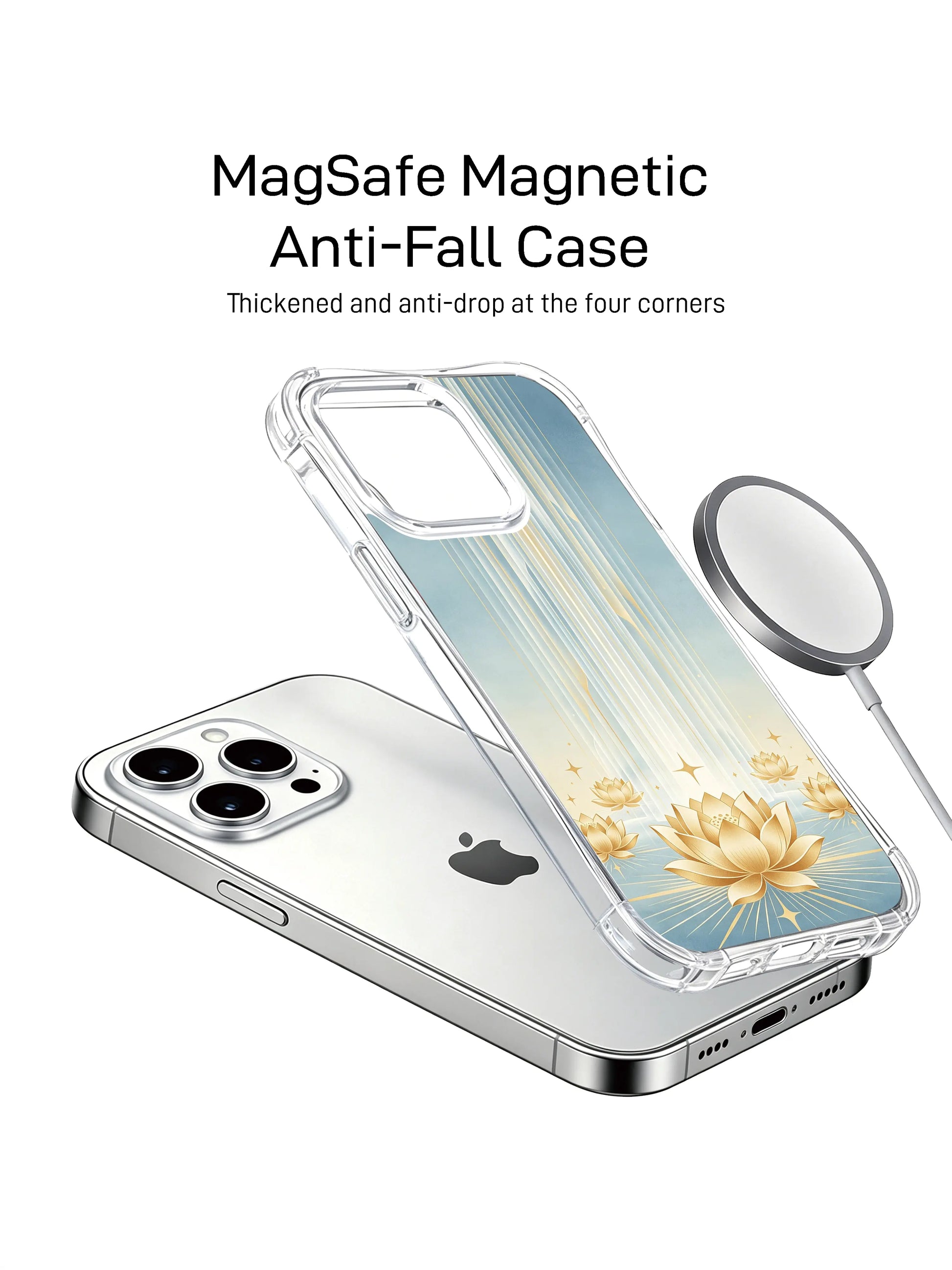 PhoneCasing iPhone 15 Case showcasing unique artist designed abundance sacred geometry pattern