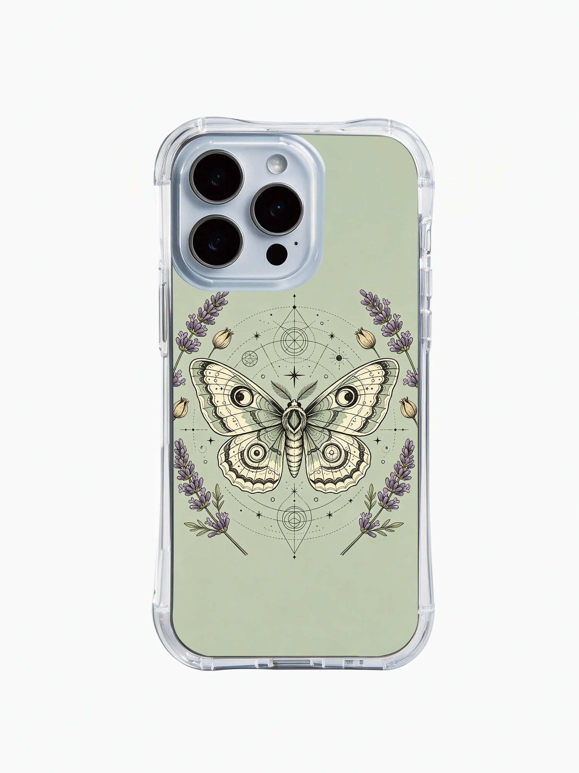 PhoneCasing iPhone 15 Case feminine transformation sacred luna moth art case