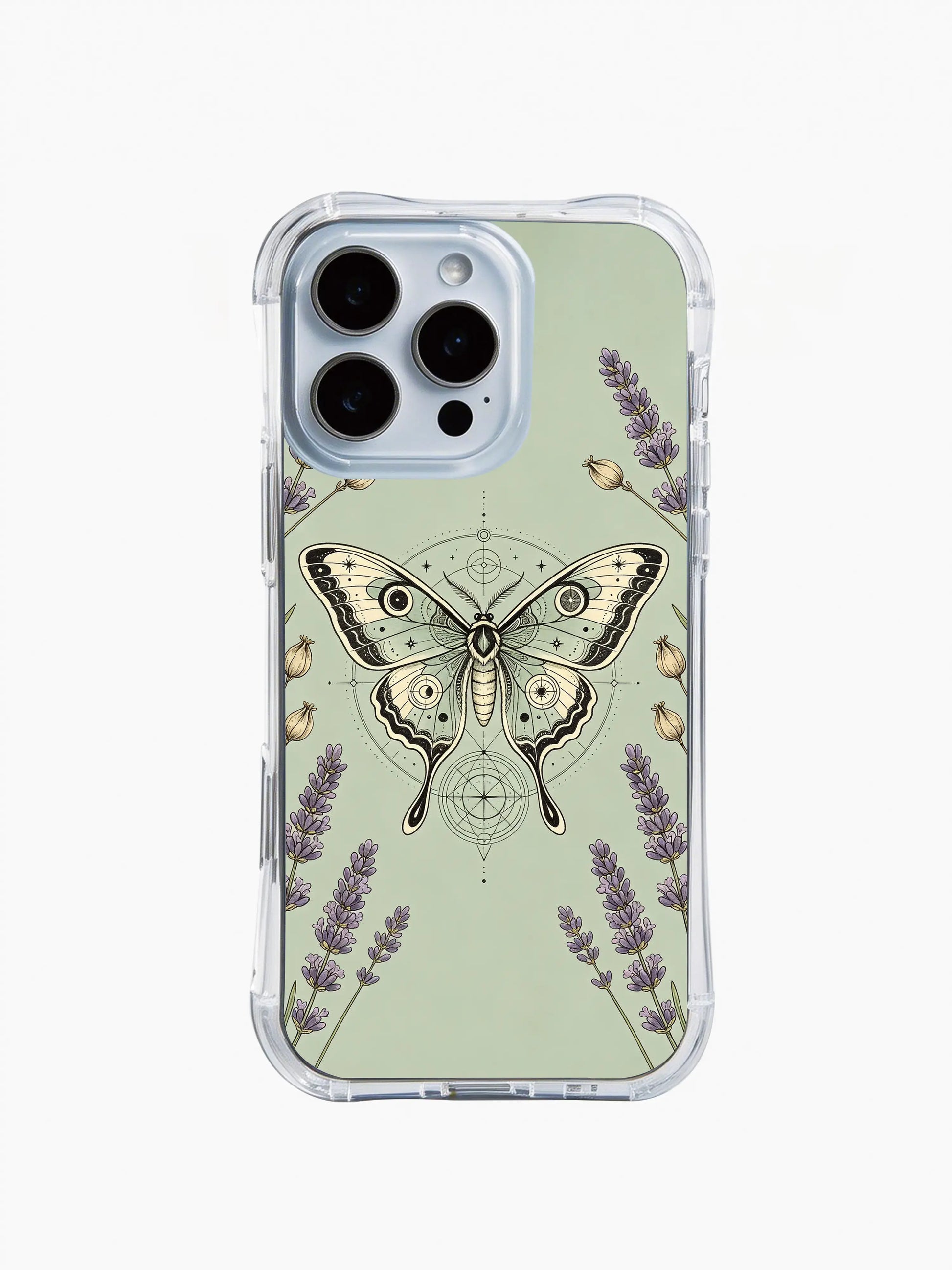 PhoneCasing iPhone 15 Case high end sacred luna moth artistic phone cover