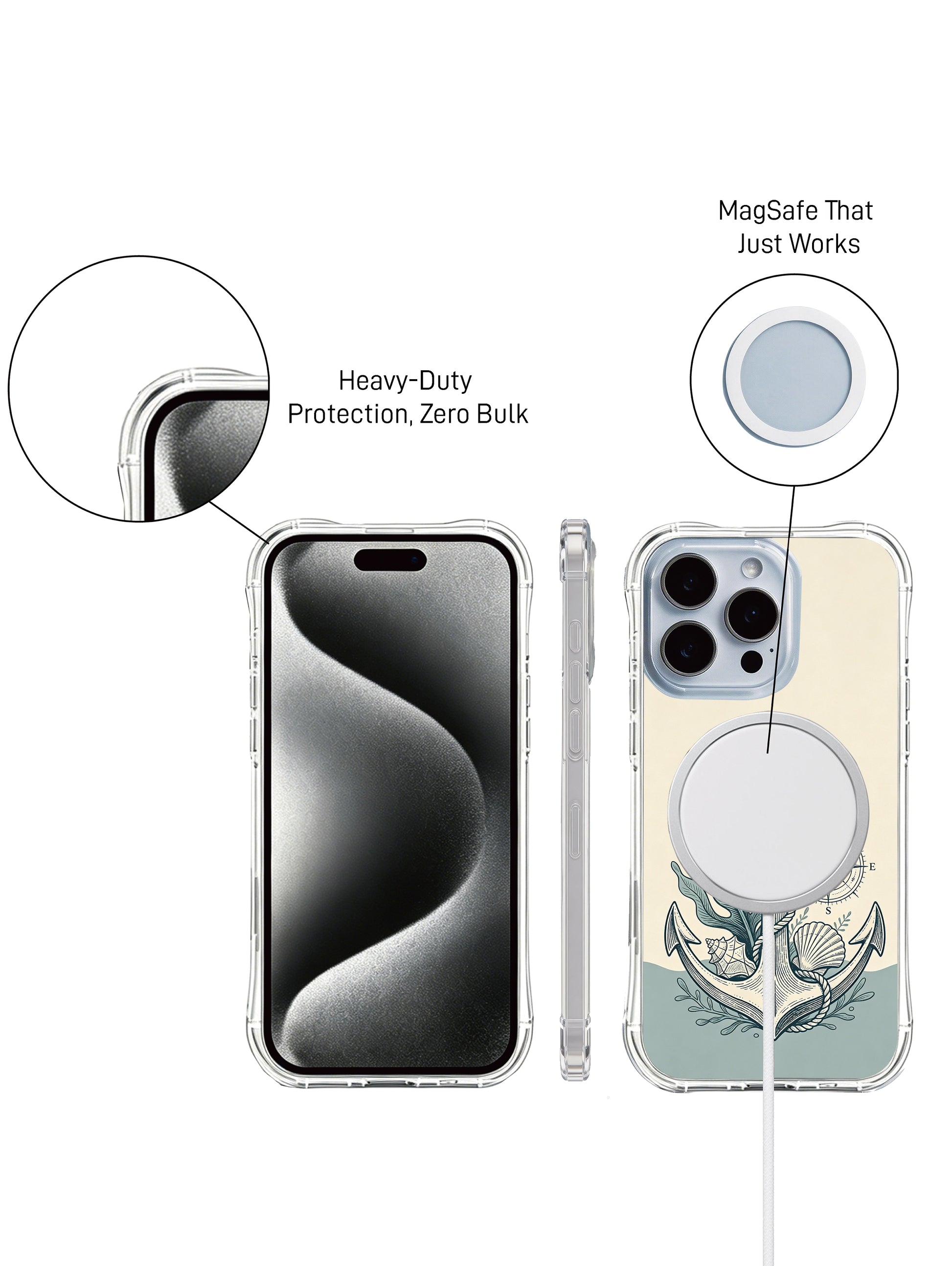 PhoneCasing iPhone 15 Case limited edition mental anchorage shield art design