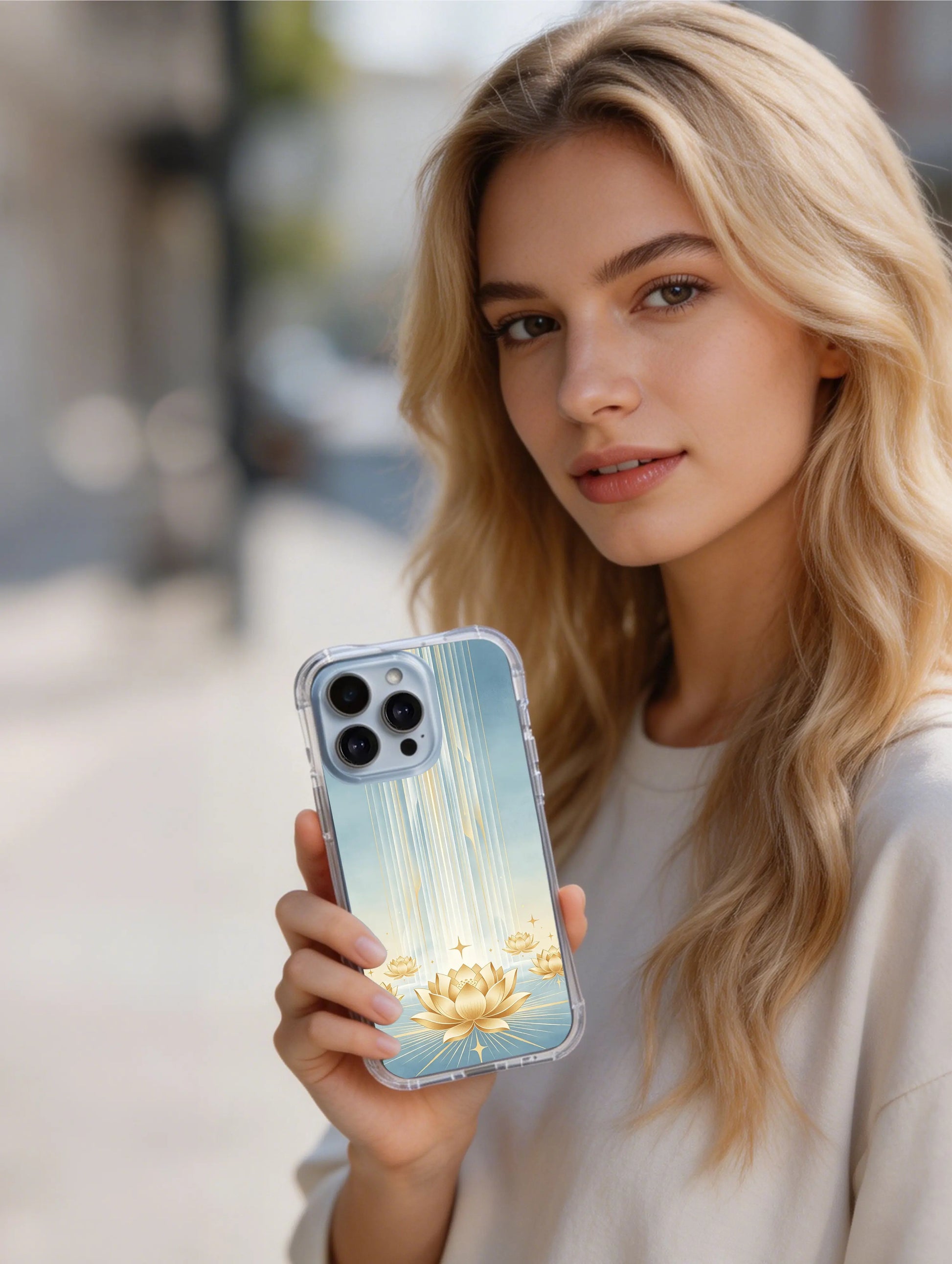 PhoneCasing iPhone 15 Case made in California with high-end abundance spiritual art print
