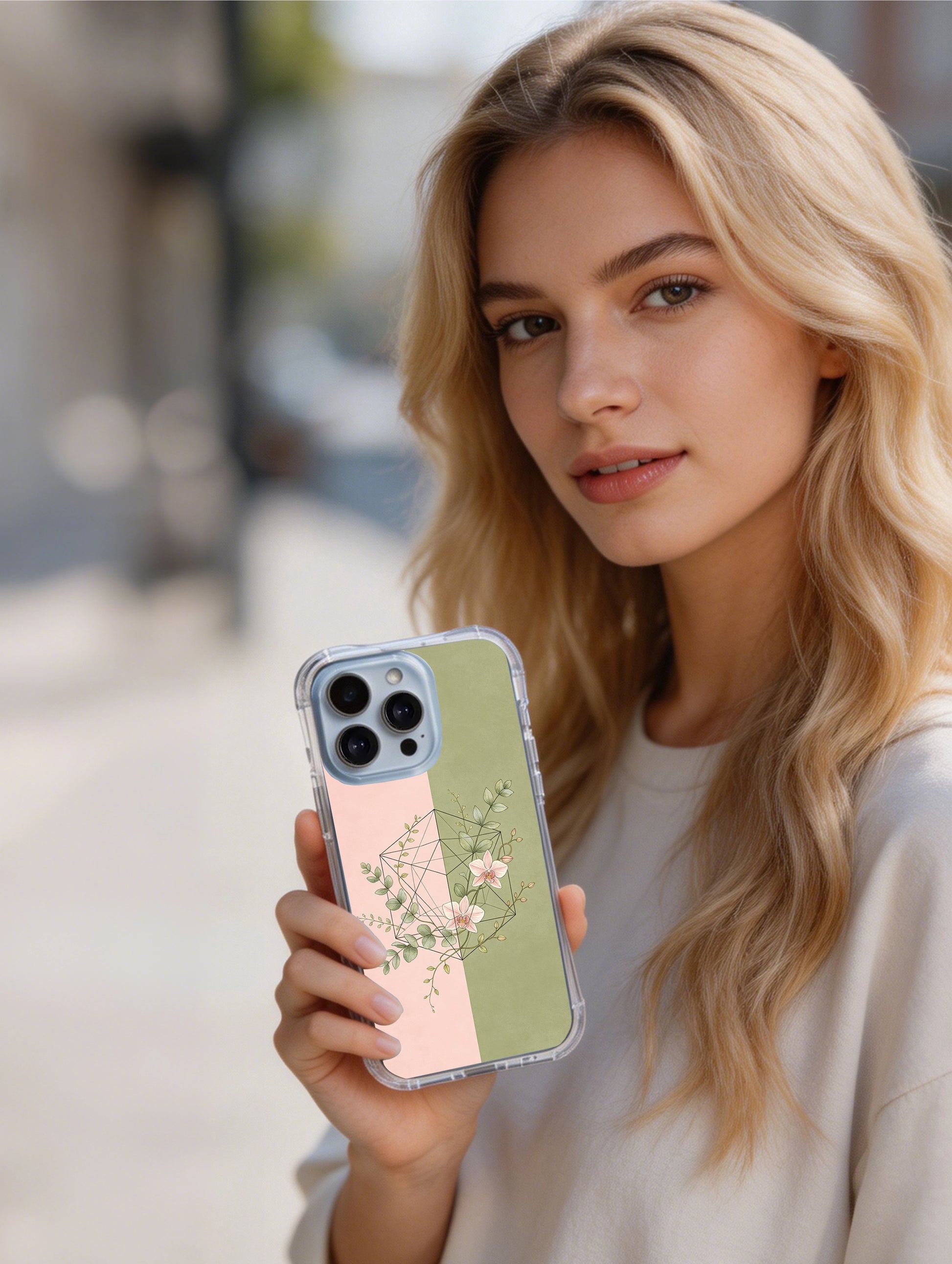 PhoneCasing iPhone 15 Case made in California premium botanical Metatron case
