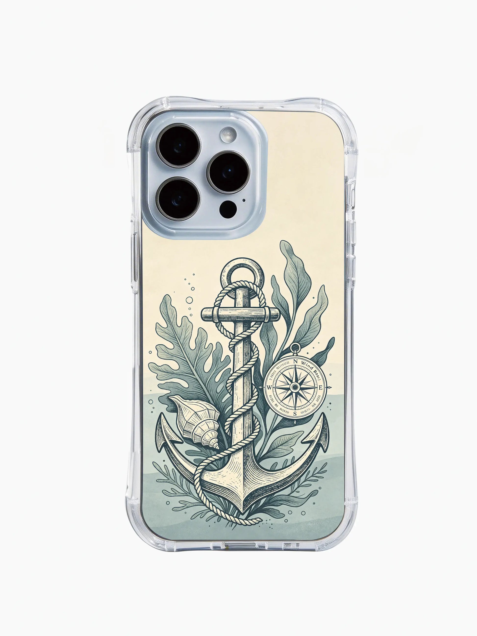 PhoneCasing iPhone 15 Case modern retro mixed sea element hand drawn art design