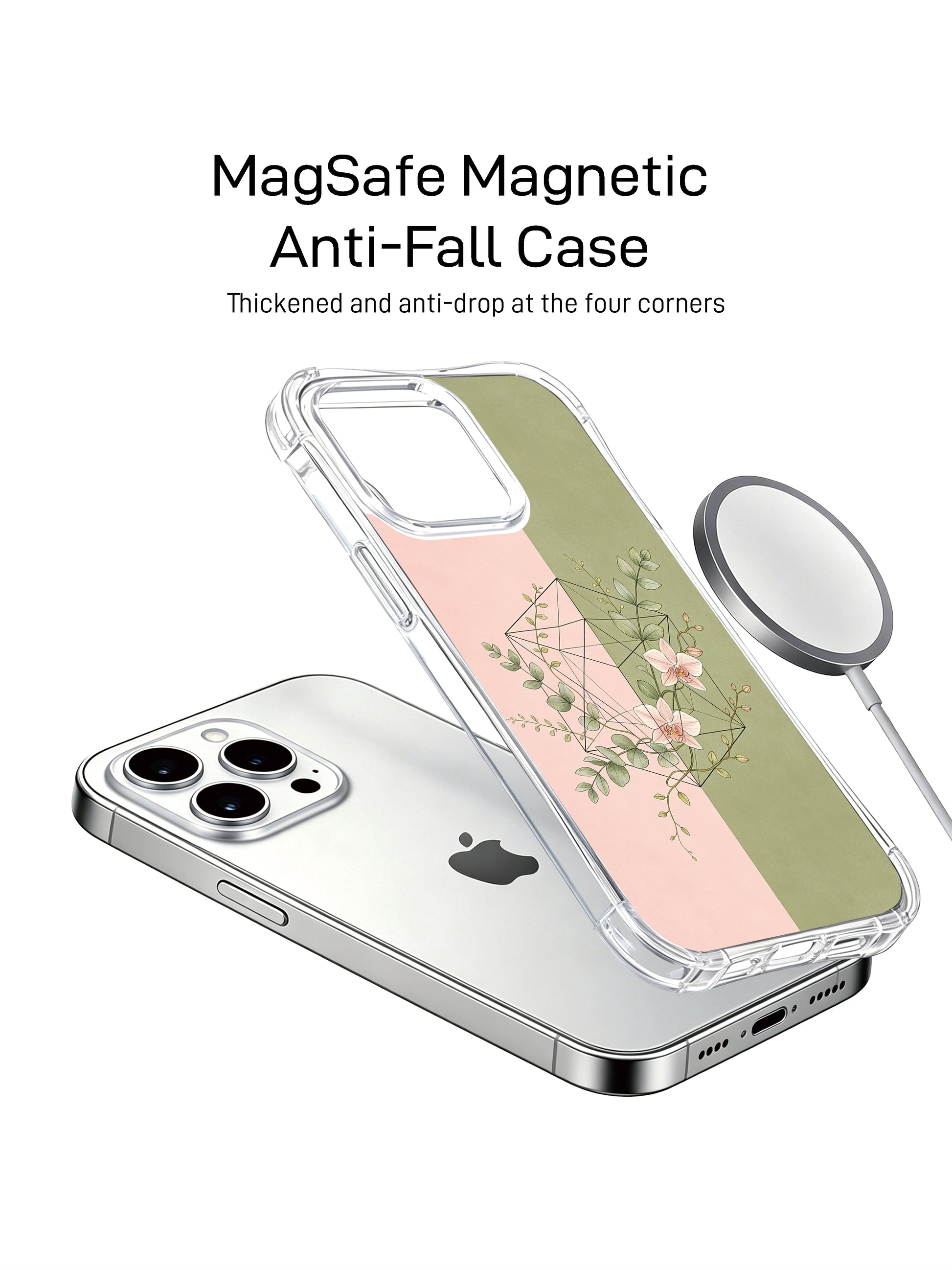 PhoneCasing iPhone 15 Case premium botanical sacred geometry artistic phone cover
