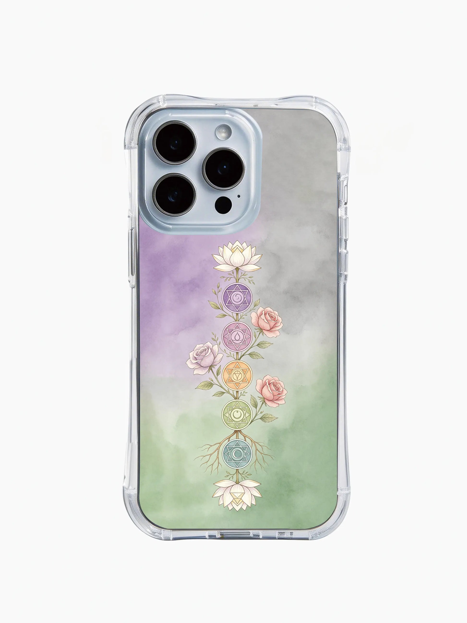 PhoneCasing iPhone 15 Case sacred geometry chakra vertical axis phone case