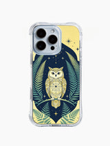 iPhone 15 case with owl and constellation artwork