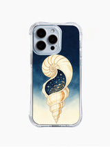 iPhone 15 case with Selene Thorne cosmic nautilus artwork