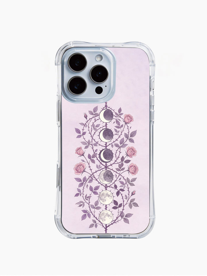 Lunar Tides Thorny Roses iPhone 15 Case - Aesthetic Floral PhoneCasing