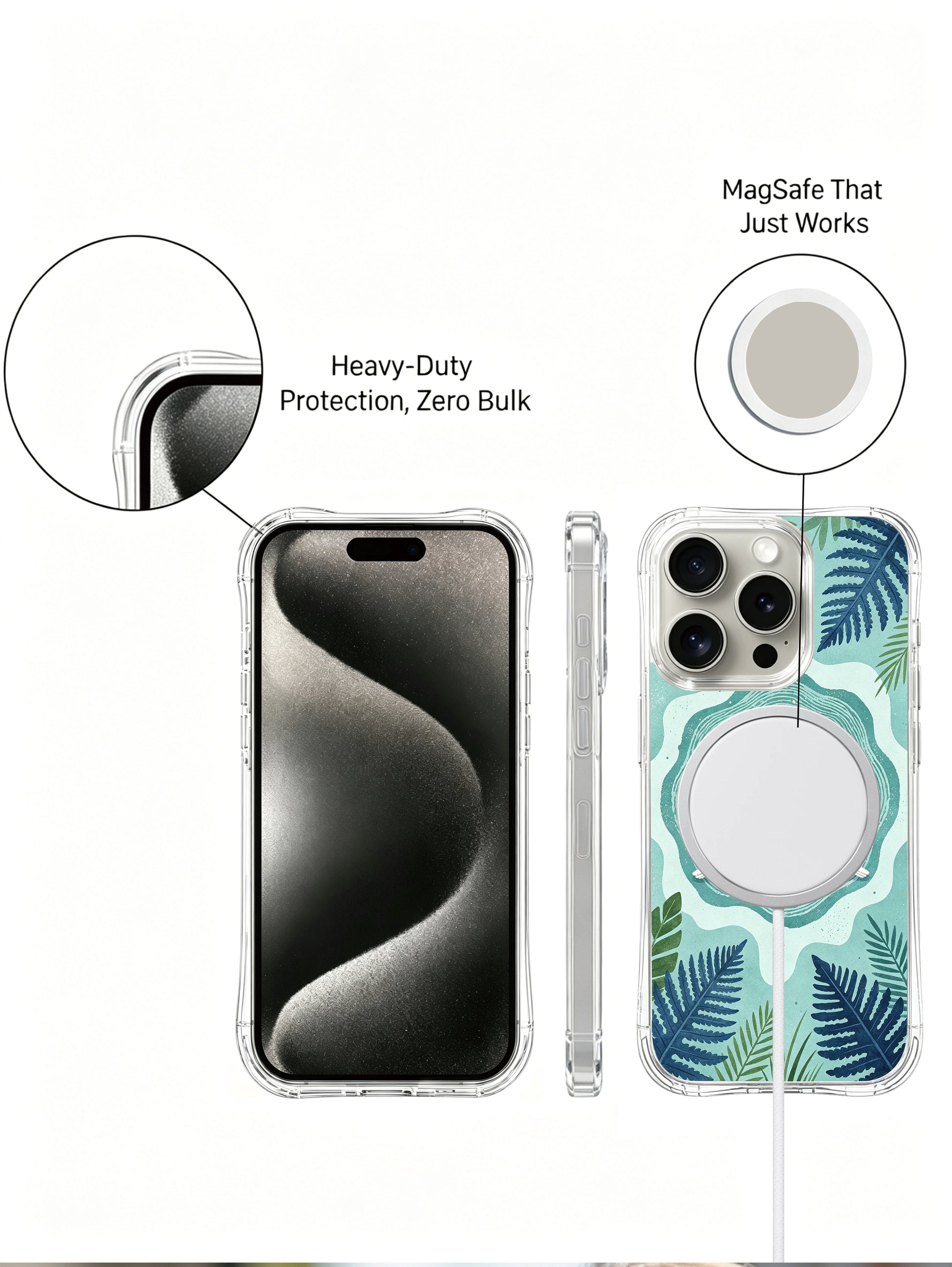 PhoneCasing iPhone 15 Pro Case full-bleed totem art for inner peace and emotional healing