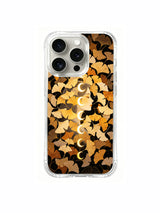 PhoneCasing iPhone 15 pro Case with ginkgo leaves and moon phase art, a serene design that brings quiet confidence to your busy schedule.