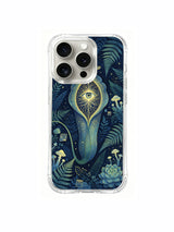 PhoneCasing iPhone 15 pro Case blending carnivorous plant and esoteric eye details, exclusive Elena Rostova collaborative fine art desi