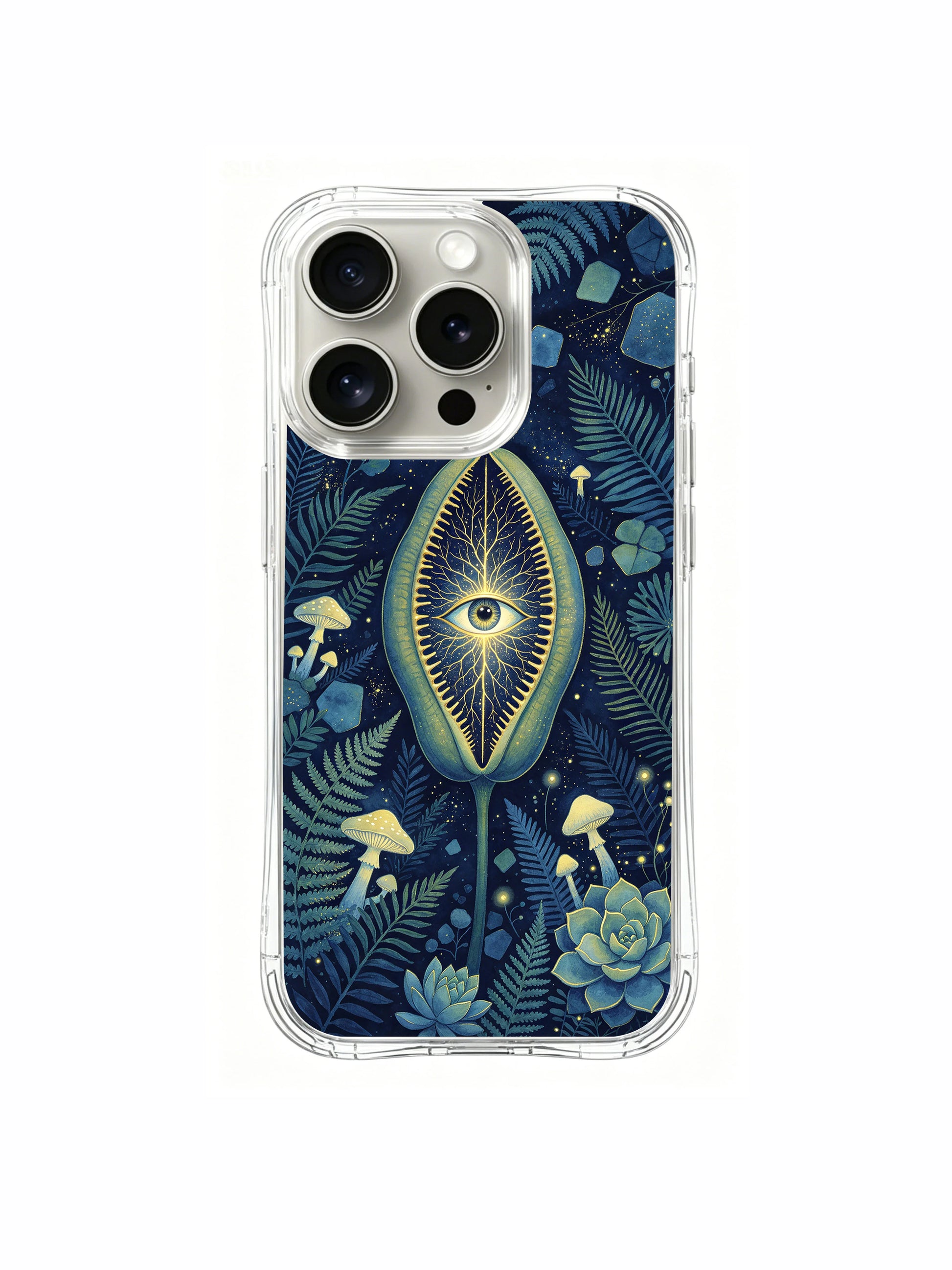 PhoneCasing iPhone 15 pro Case luxury limited-edition artist design with symbolic flytrap totem for confident business women.
