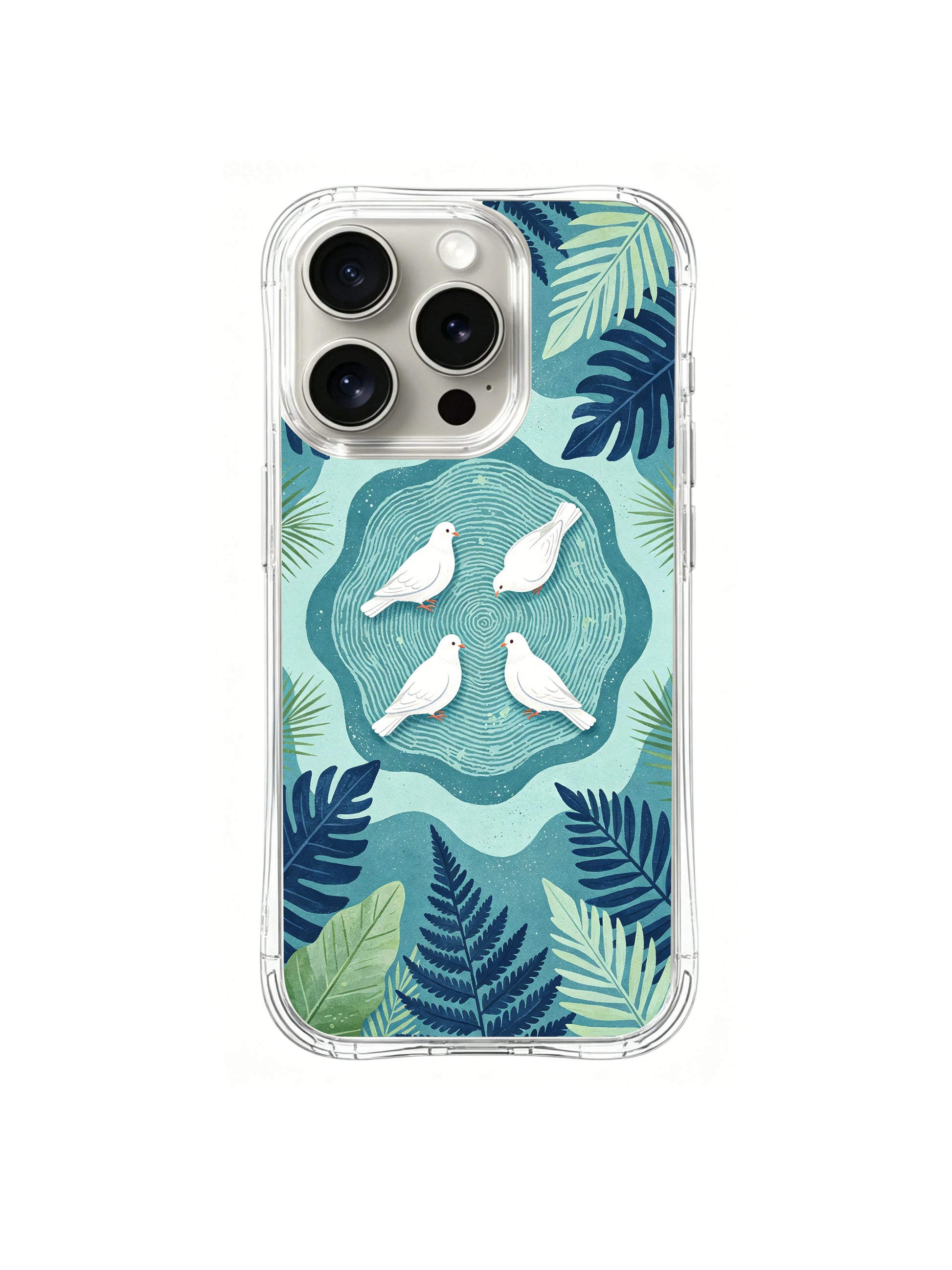 PhoneCasing iPhone 15 Pro Case luxury artist collaboration Elena Rostova dove collection