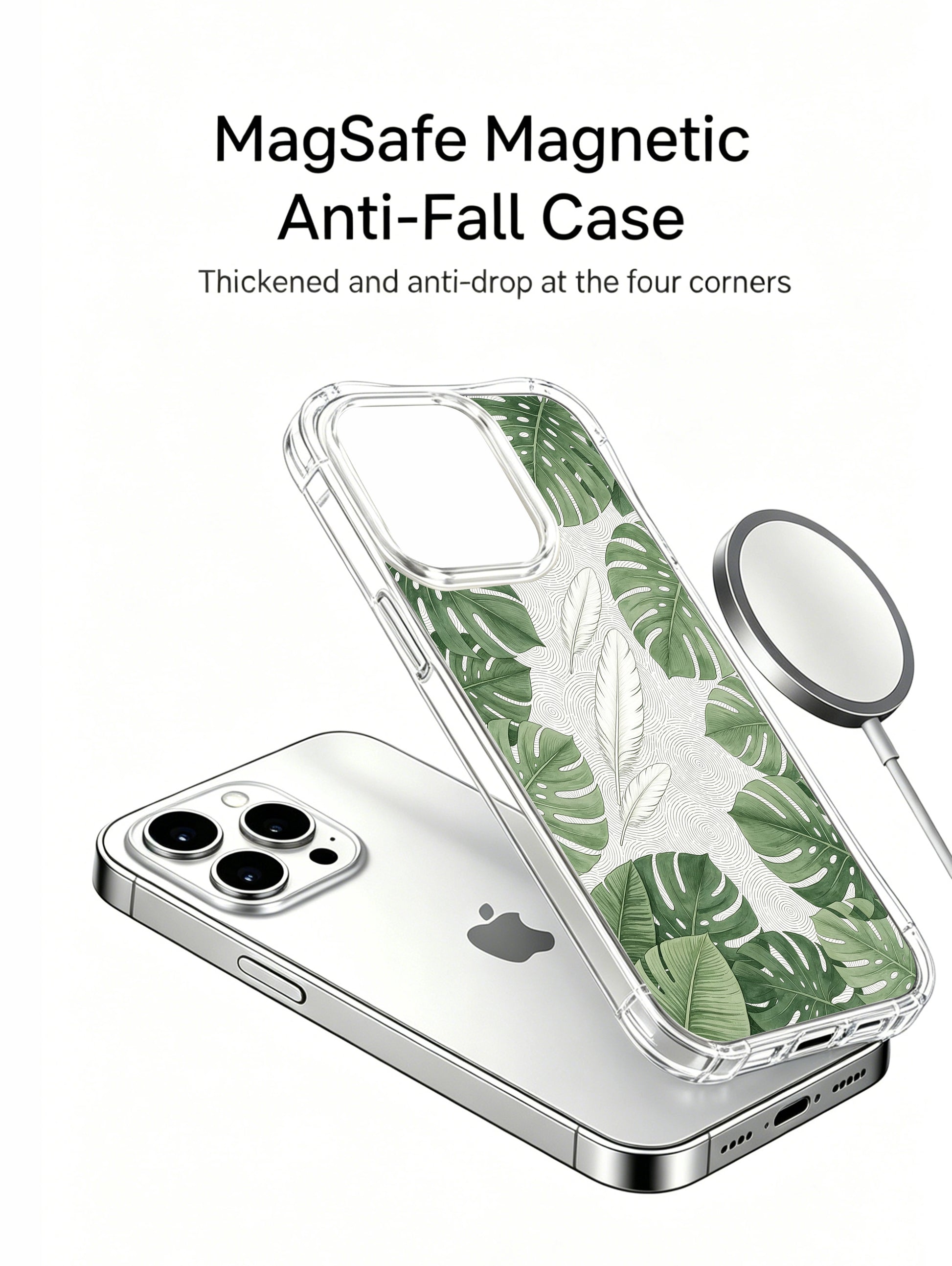 PhoneCasing iPhone 15 Pro Case with nature’s geometric lines, a serene design that brings balance to your daily routine.