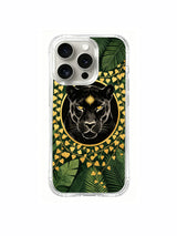 PhoneCasing iPhone 15 pro Case premium hand-painted panther botanical illustration, Elena Rostova’s empowering design for contemporary professional women.