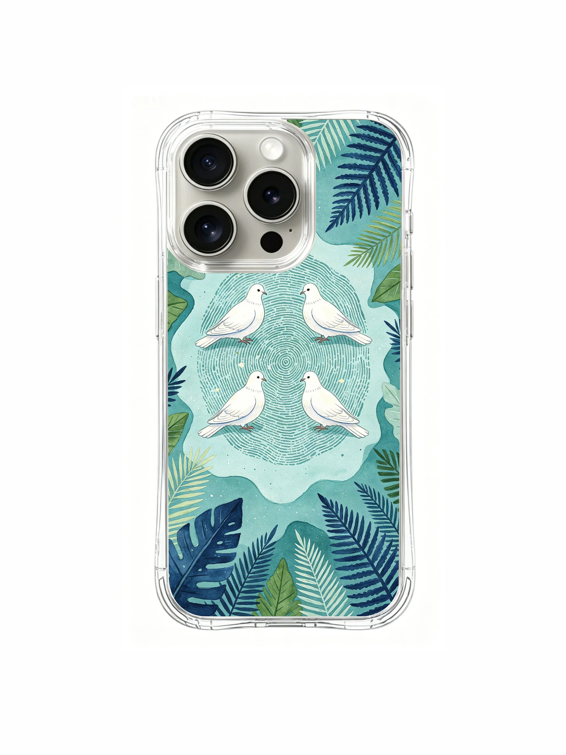 PhoneCasing iPhone 15 Pro Case sacred white dove nature refuge artistic illustration