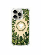 Oak and thorn composition artwork on an iPhone 15 Pro case