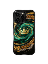 PhoneCasing iPhone 15 pro max back cover made in California, wild crown regal art print, premium domestic made phone case.
