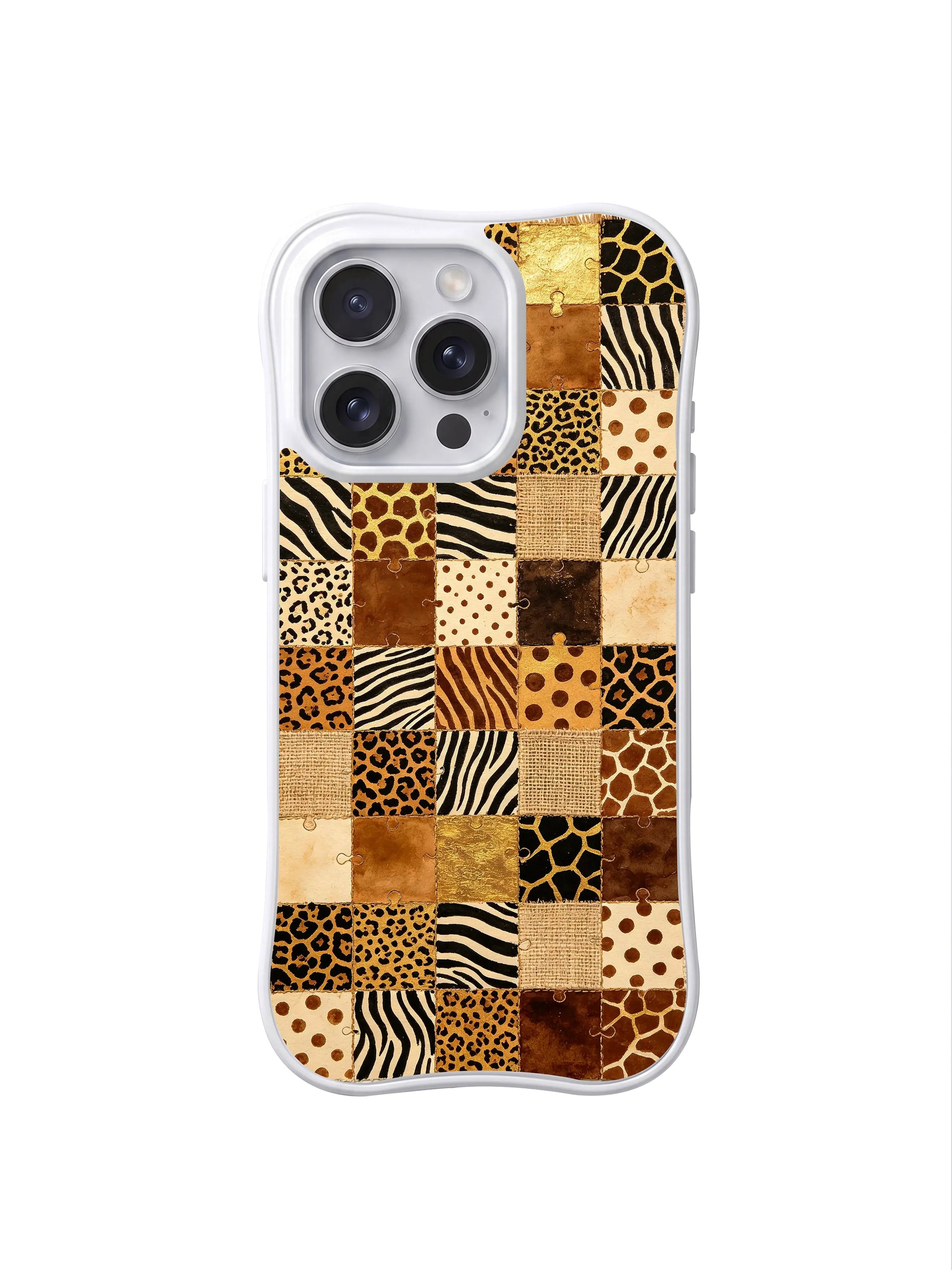 PhoneCasing iPhone 15 pro max case, Aurelia Wilden gold sand mark puzzle vintage tapestry art phone cover, warm calm protective casing for quiet women.