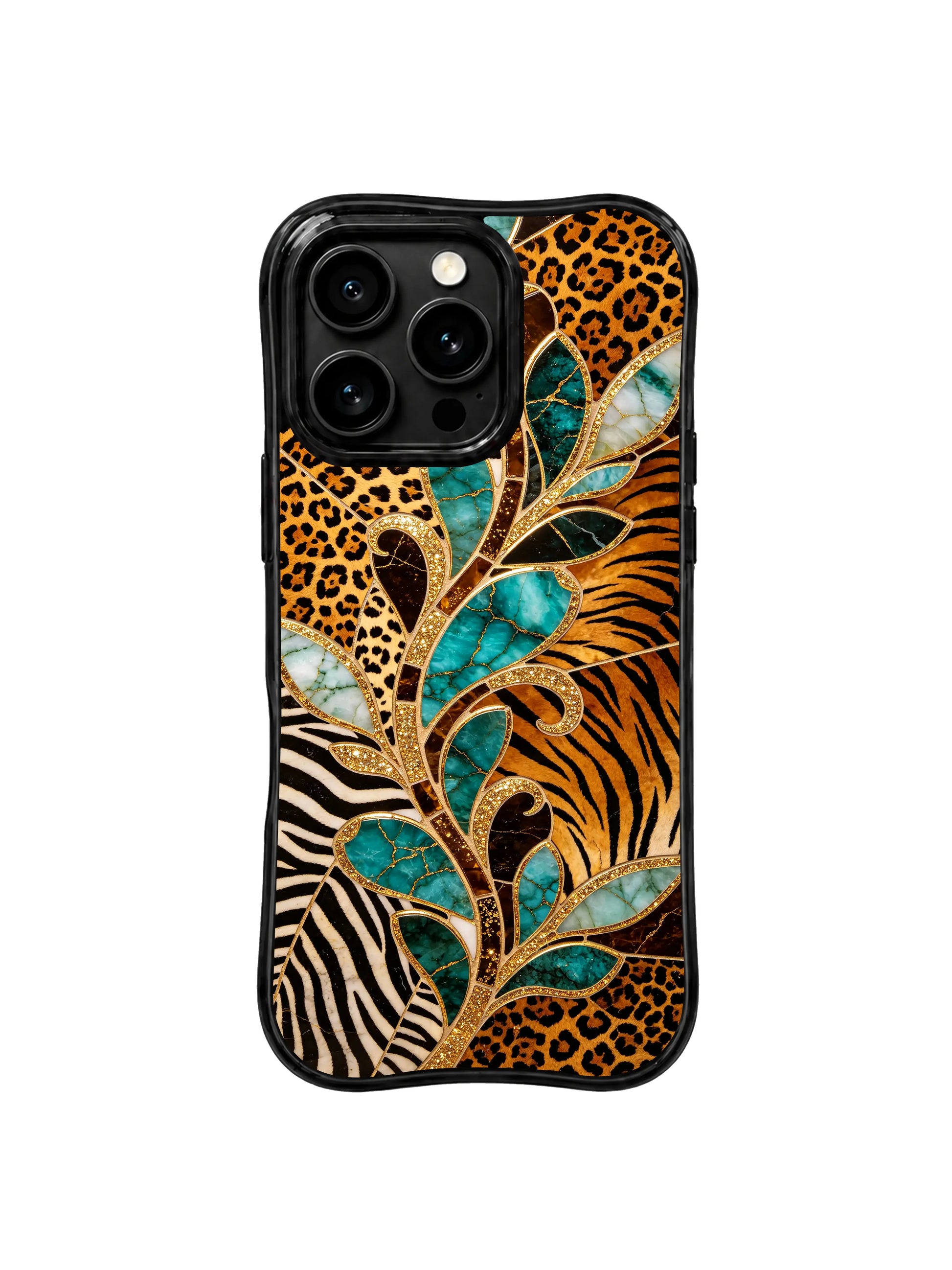 PhoneCasing iPhone 15 pro max casing in jewelry-inspired luxury faceted gem print, premium protective phone cover for bold personal style.