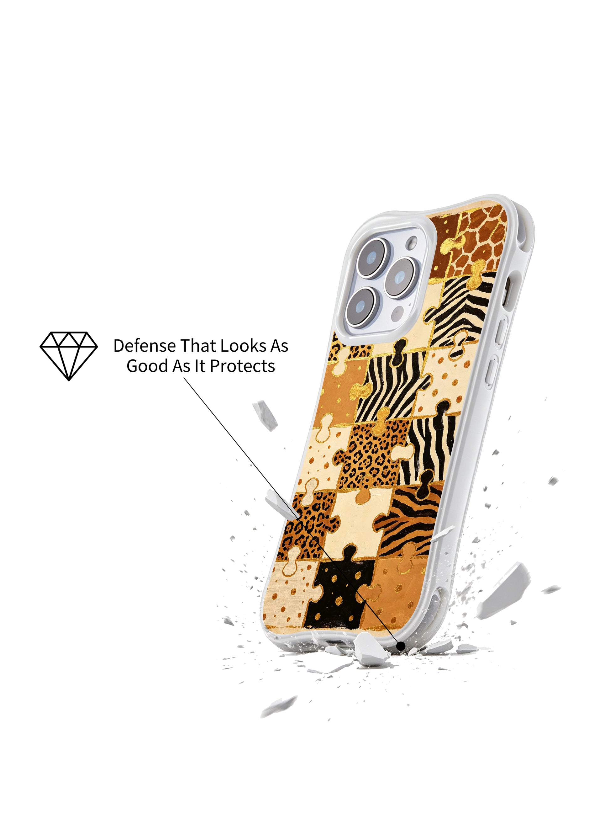 PhoneCasing iPhone 15 pro max casing with scratch-resistant matte finish and fade-proof warm neutral print, long-lasting premium artistic phone cover.