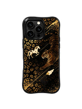 PhoneCasing iPhone 15 pro max phone case with soft black panther velvet matte art, MagSafe compatible premium casing made in USA.