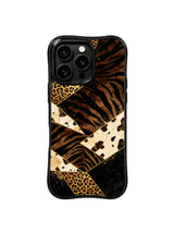 PhoneCasing iPhone 15 pro max phone case with MagSafe compatibility, soft black panther velvet matte print, 10ft drop protection.