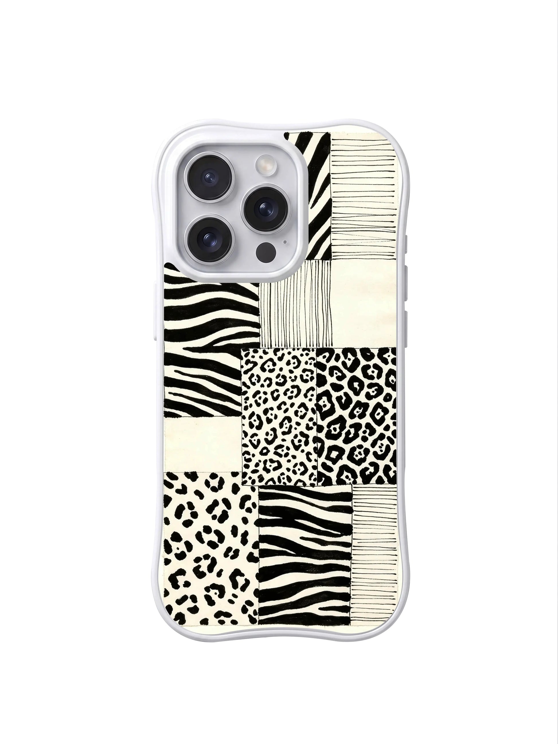 PhoneCasing iPhone 15 pro max phone case with MagSafe compatibility, minimalist black white beast order print, 10ft drop protection.