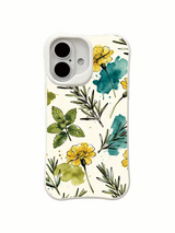 French herb illustration on an iPhone 16 case