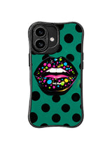 Midnight Frosting Kiss iPhone 16 Case - Aesthetic Retro PhoneCasing
