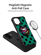 Midnight Frosting Kiss iPhone 16 Case - Aesthetic Retro PhoneCasing