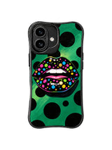 Midnight Frosting Kiss iPhone 16 Case - Aesthetic Retro PhoneCasing