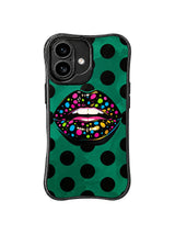 Midnight Frosting Kiss iPhone 16 Case - Aesthetic Retro PhoneCasing
