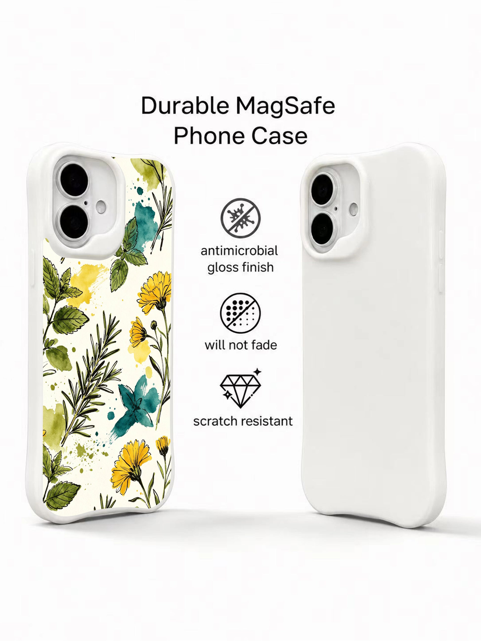 PhoneCasing iPhone 16 Case with elegant South France manor illustration, classic Matisse Dufré afternoon rosemary artwork.