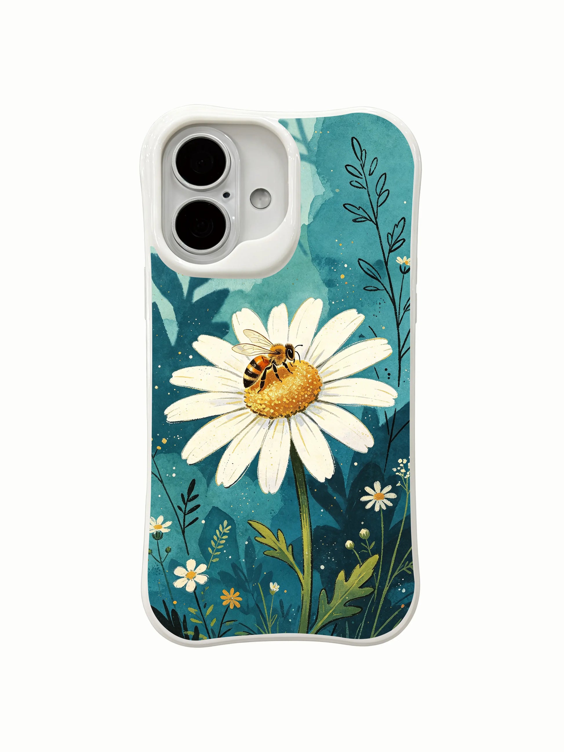Explore an artistic hidden floral world on this PhoneCasing iPhone 16 Plus Case, one-of-a-kind fine art.