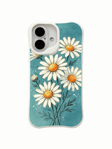 Teal Whisper pattern on an iPhone 16 Pro Max case