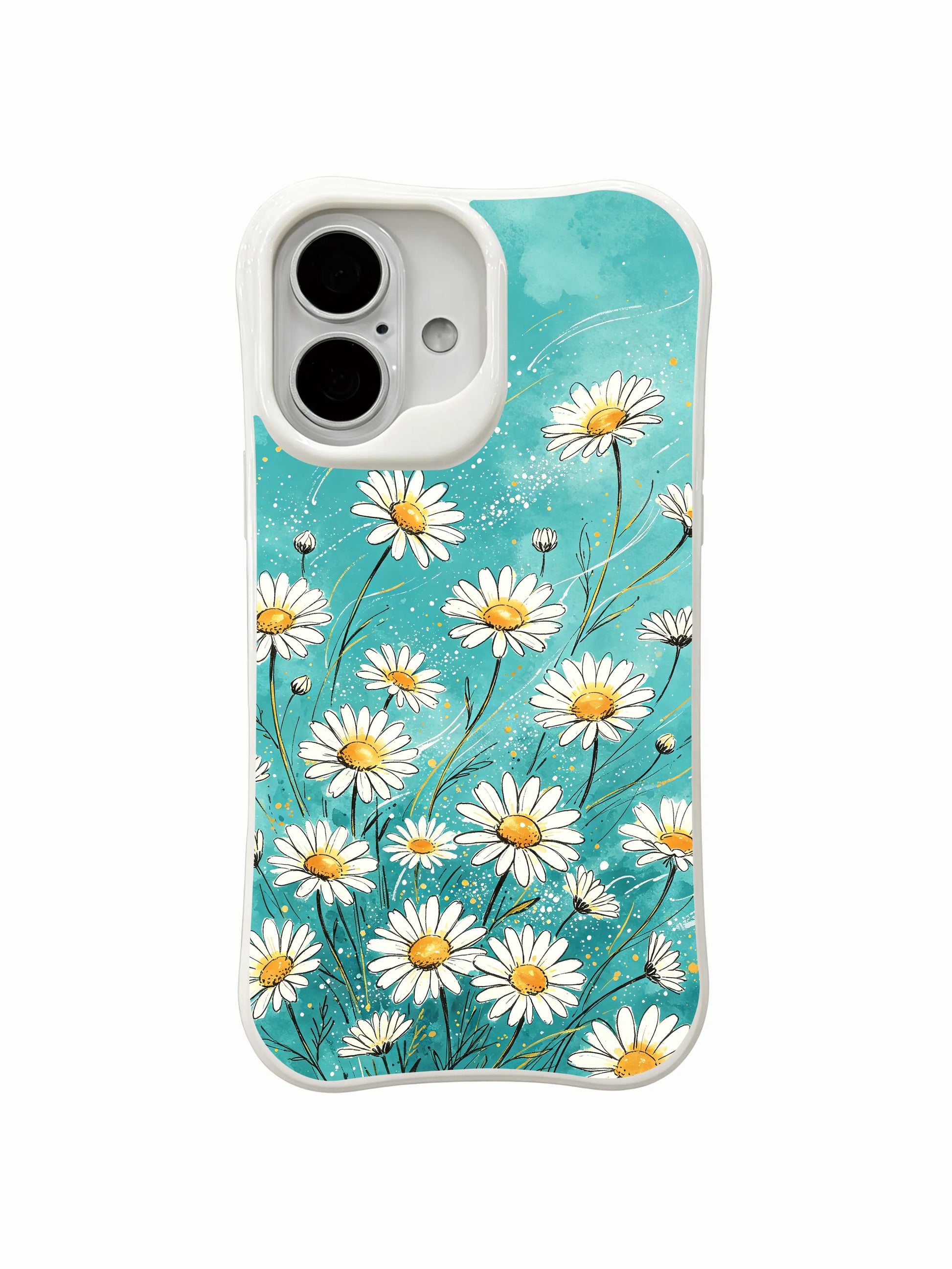 Artistic phone accessory featuring Seaside Garden by Mira Bloomwell on this PhoneCasing iPhone 16 Plus Case