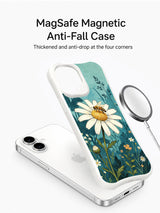 Neo Botanical Storytelling illustration by Mira Bloomwell on this PhoneCasing iPhone 16 Plus Case, a cottagecore-inspired wearable art piece.