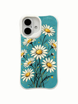 Wildflower Pulse pattern on an iPhone 16 Pro Max case