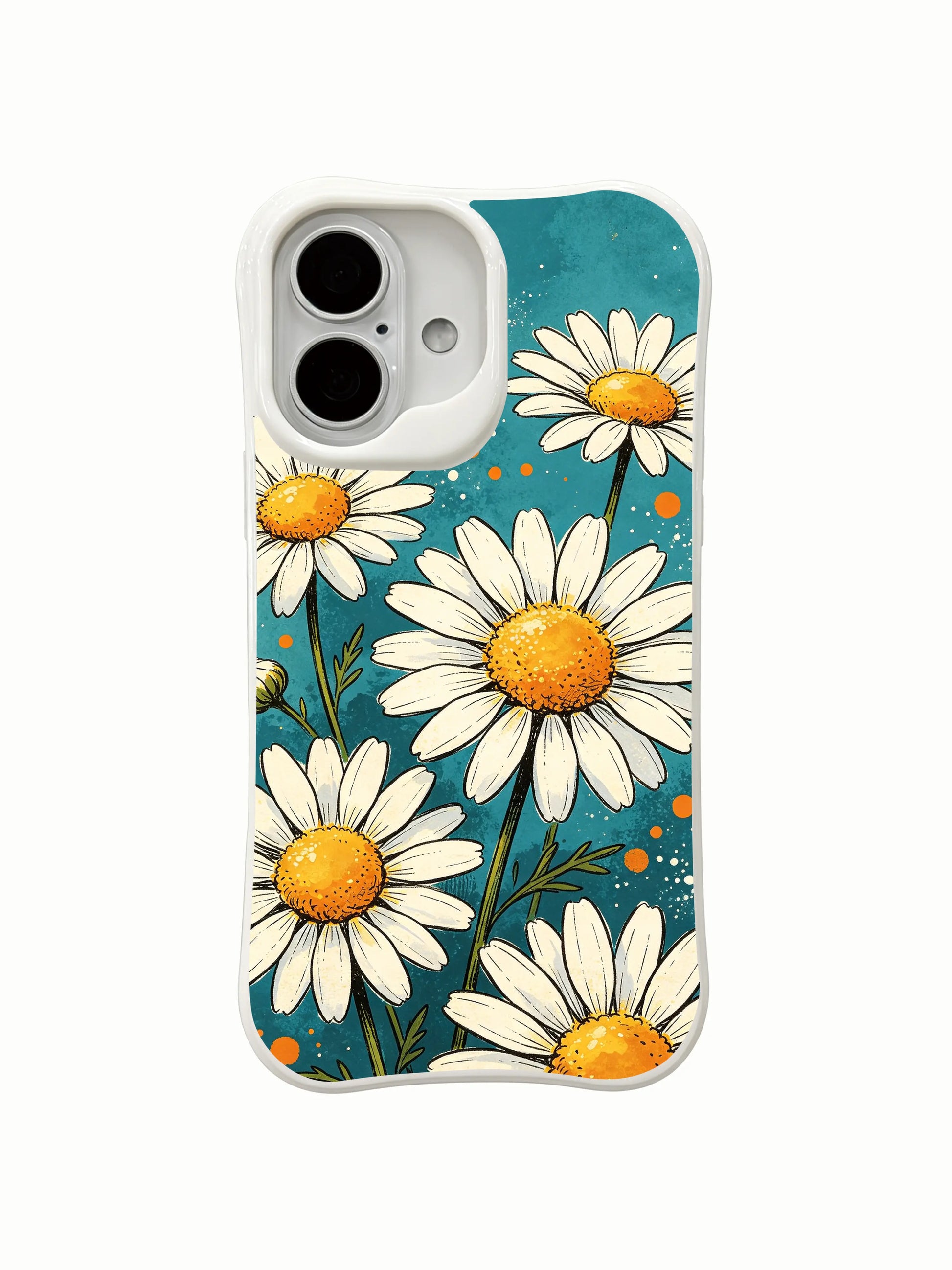 Cheerful Floral art by Mira Bloomwell on this PhoneCasing iPhone 16 Plus Case, perfect for fans of enchanted sunlit floral themes.