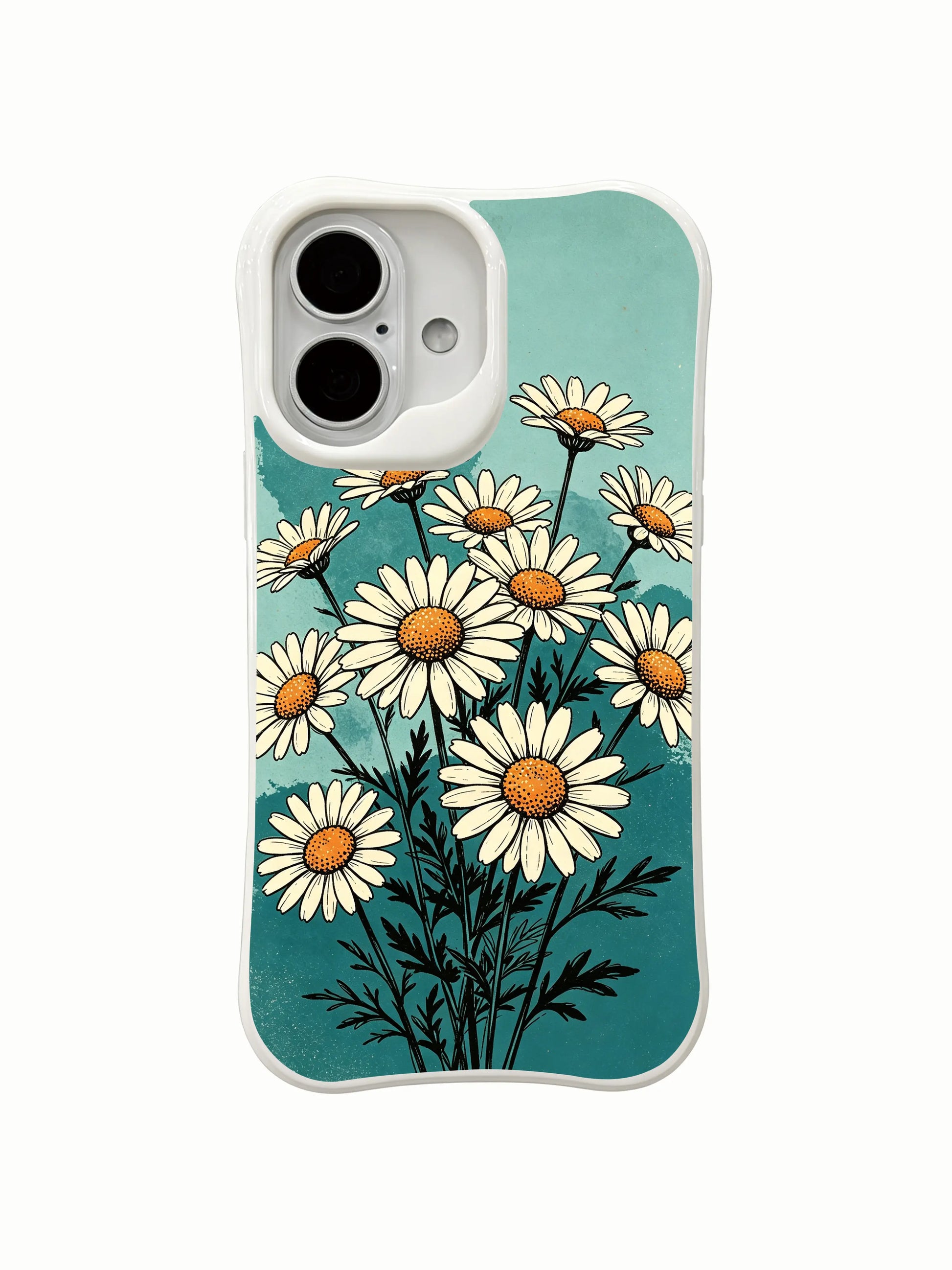 Clean Floral Order design by Mira Bloomwell on this PhoneCasing iPhone 16 Plus Case, perfect for lovers of minimalist aesthetic.