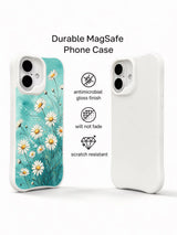 Coastal daisy breeze on an iPhone 16 Pro Max case