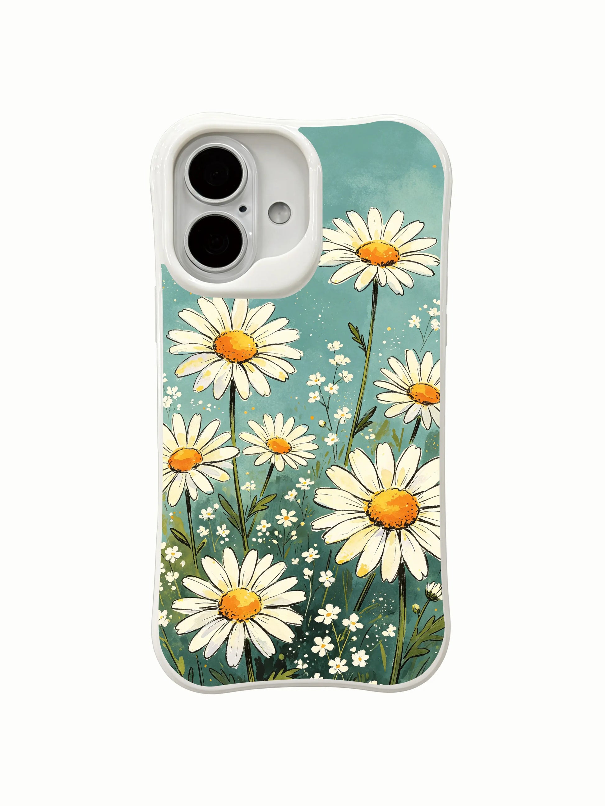 Cottagecore Afternoon Floral design on this PhoneCasing iPhone 16 Plus Case, a handcrafted piece inspired by quiet summer meadows.