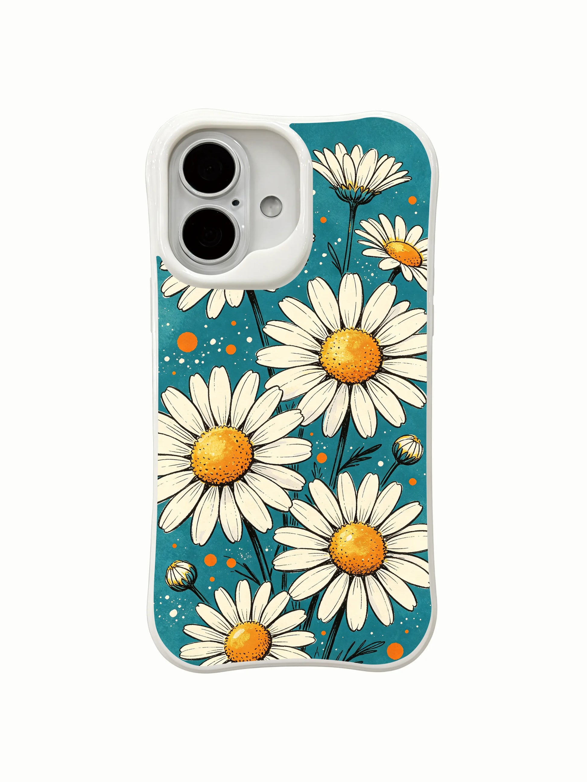 Cottagecore Bright Floral design on this PhoneCasing iPhone 16 Plus Case, a handcrafted piece inspired by sunlit summer meadows.
