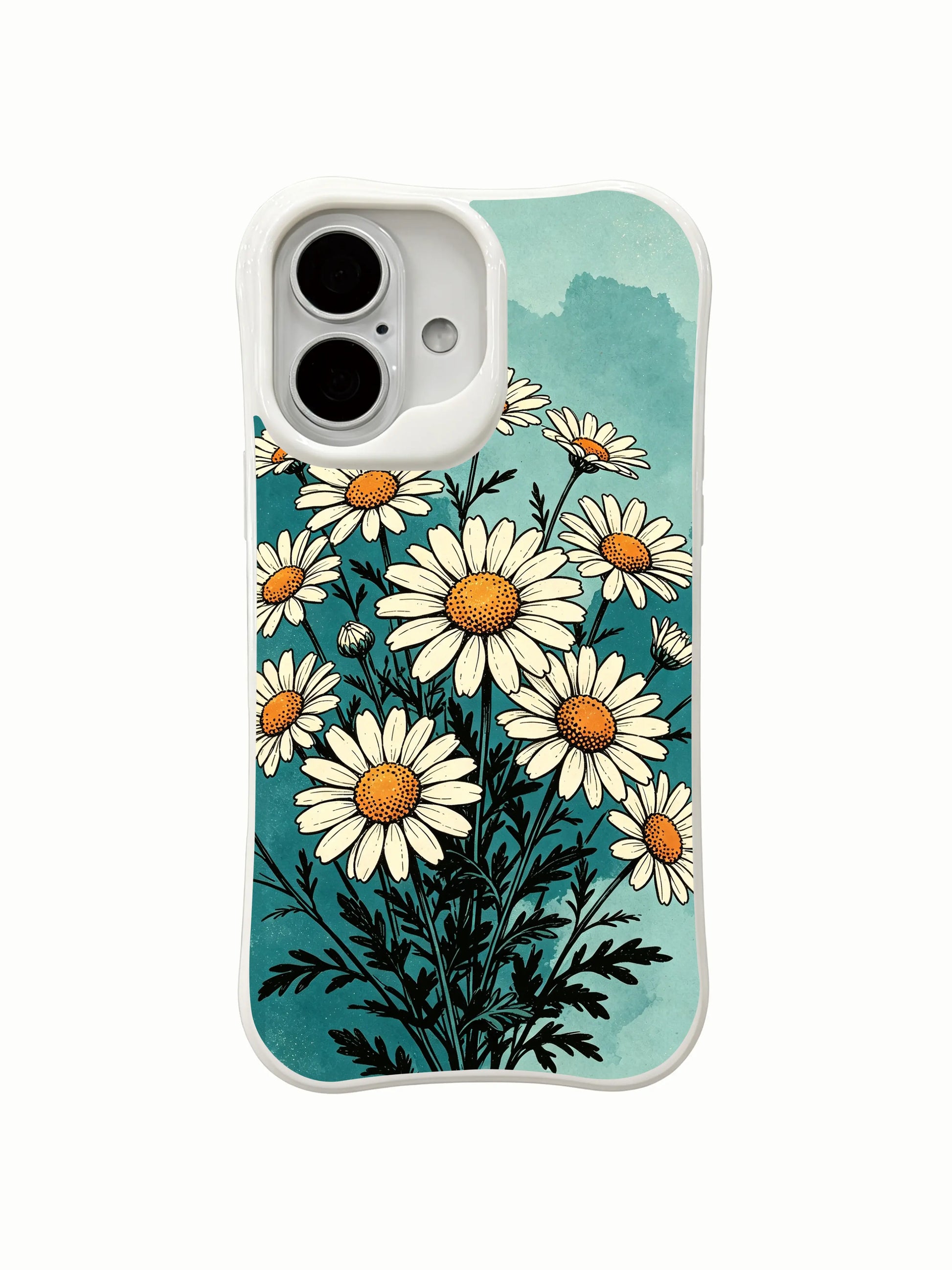 Cottagecore Cosmic Bloom design on this PhoneCasing iPhone 16 Plus Case, inspired by the quiet order of summer meadows.